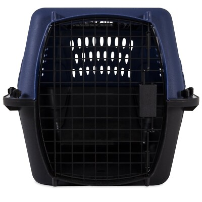 #ad Top Load 2 Door 24quot; Plastic Travel Pet Carrier for Pets up to 20 lbs Blue $34.18