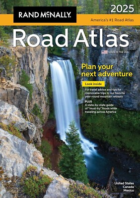 #ad Rand Mcnally 2025 Road Atlas: United States Canada Mexico: 100th Anniversar... $19.99