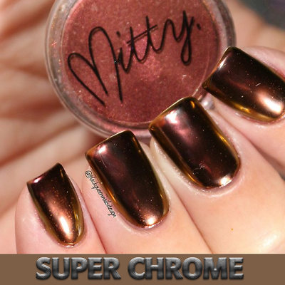 #ad Nail Art Duochrome chrome powder Mirror SUPER CHROME Imperial Topaz By Mitty $12.60