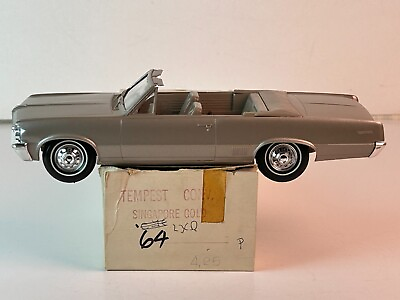 #ad AMT 1964 Pontiac Tempest Convertible Promo Car with Original Box $479.95