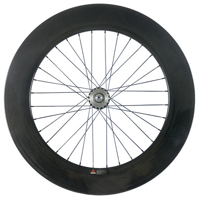 #ad 700C 88mm Clincher Track Bike Carbon Wheel Fixed Gear Bike 88 Only Rear Wheels $514.70