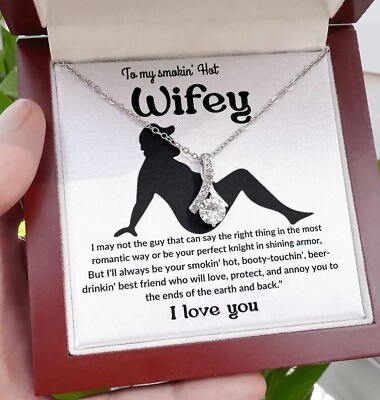 #ad To My Wife Necklace Christmas Gifts For Women Anniversary unique Gift For Wife $45.99