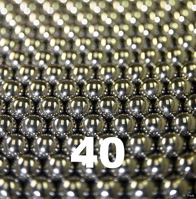 #ad 40 Milton Bradley Crossfire Game Replacement Steel Balls $8.15