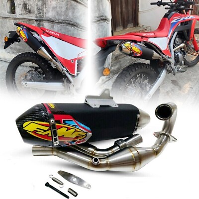 #ad BLACK CARBON EXHAUST STAINLESS STEEL FOR HONDA CRF300L CRF 300L RALLY RL 21 2024 $276.00