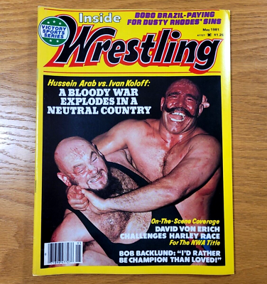 #ad INSIDE WRESTLING Victory Sports Series Magazine Vintage Issue from May 1981 $14.99