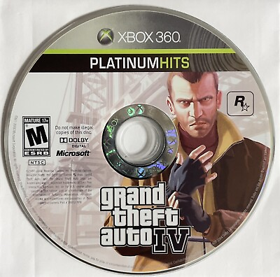 Grand Theft Auto 4 GTA IV Microsoft Xbox 360 2008 Disc Only TESTED #ad $6.99