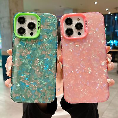 #ad For iPhone 15 Pro Max 14 13 12 11 Bling Glitter Shockproof Shell Slim Hard Case $3.99