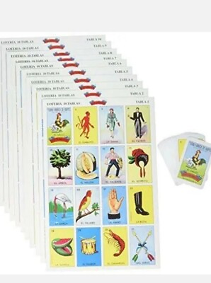 #ad Don Clemente Loteria Jumbo 10 Boards 1 Deck Mexican Bingo Game Authentic $12.99