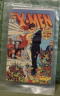 #ad Marvel X Men #30 Cyclops Marry Vintage Collector Comic Book 1993 Phone Card $9.00