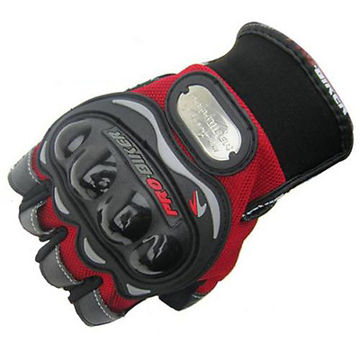 #ad Motorcycle Cycling Bicycle Bike Mountain Riding Gel Half Finger Gloves Red L XL $8.54