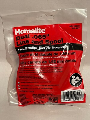 Homelite Dual .065quot; Line and Spool for Electric Trimmer AC41RDLB $6.50