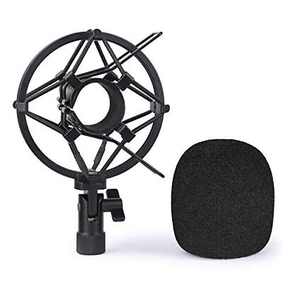 #ad Q2U Microphone Shock Mount Holder with Foam Shock Mount with Foam Windscreen $26.31