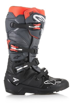Alpinestars Tech 7 Enduro Boots BLACK GREY RED Size 13 482 28813 $439.95