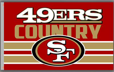 #ad Football Team Country Flag 90x150cm Best Fans Banner 3x5ft San Francisco 49ers $11.49
