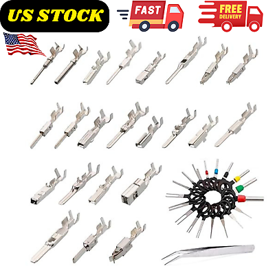 #ad 460Pcs Terminal Pins Wire Harness Pin Male Female Wire Connector Car Electrical $48.99