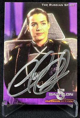 #ad 1997 Skybox Claudia Christian Autograph Signed Card Babylon 5 The Russian Spirit $24.99