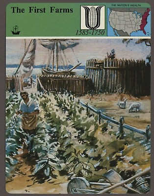#ad The First Farms Story of America Agriculture History Card $5.95