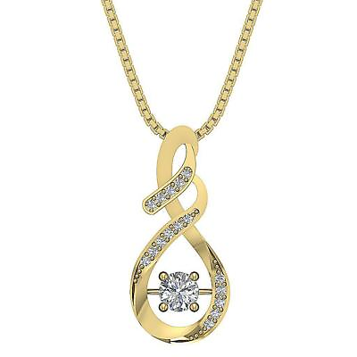 #ad #ad Fashion Pendant Necklace Round Diamond SI1 G 0.45 Ct 14K Rose Gold Prong Set $699.99