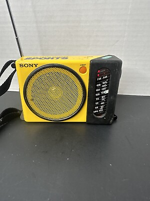 Sony Portable Radio am fm ICF S75W Tested Works Great Some Wear Vintage Rare $30.00