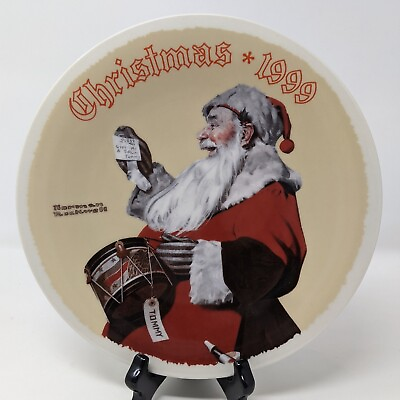 #ad 1999 Norman Rockwell quot;A Drum For Tommyquot; Christmas Plate #192 $12.94