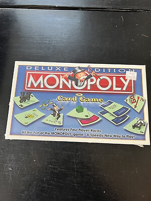 #ad Monopoly Deluxe Edition The Card Game 2000 New Sealed $21.60