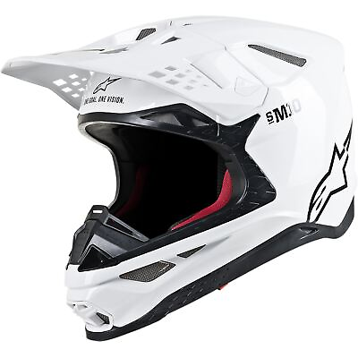 #ad Alpinestars Supertech M10 Helmet MIPS White Glossy Small 8300319 2180 SM $359.08