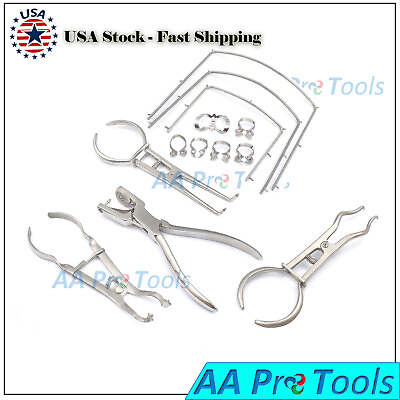#ad Professional Rubber Dam Instruments Brinker Clamps Punch Forceps Endodontics Lab $7.86