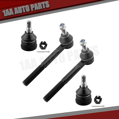 4PCS Front Lower Ball Joints Outer Tie Rod End Links for GM Vehicles Chevy GMC $35.99