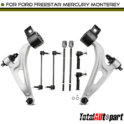 #ad 8x Control Arm w Ball Joint Stabilizer Bar Link for Ford Freestar Mercury Front $179.99