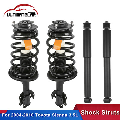 Set 4 Complete Struts Shock Absorbers For 2004 2010 Toyota Sienna FrontRear #ad $170.96