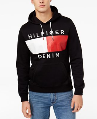 Men#x27;s Tommy Hilfiger Brooks Dash Logo Zip Pullover Hoodie Jacket New With Tags $39.34