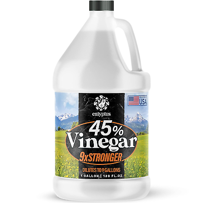 #ad 45% Pure Super Concentrated Vinegar Dilutes to 9 Gallons 9X Power Concentrat $39.99