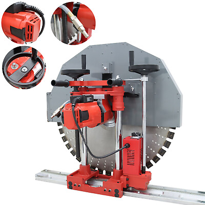 #ad 220V 5580W Powered Concrete Wall Cutter with Controling Box 12.6quot; Cutting Depth $1999.38