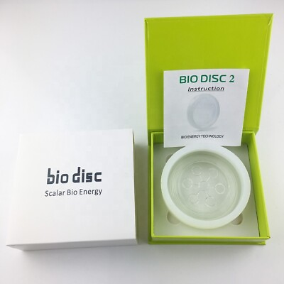 #ad BIO DISC 2 Ion Scalar Power Filtered Water Glass Energy Healthy Water Biodisc $23.88