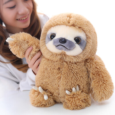 #ad Winsterch Kids Stuffed Animal Sloth Bear Plush Toys Gift Baby Doll Brown 15.7#x27;#x27; $19.99