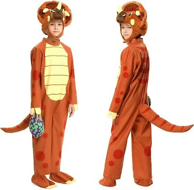 Halloween Kids Dinosaur Costume for Halloween Dinosaur Dress Up Party Orange $19.31