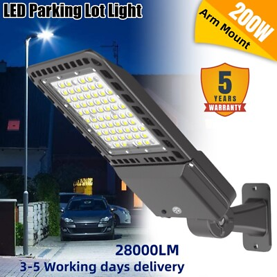 #ad 200W Led Parking Lot Lighting LED Parking Lot Lights Dusk to Dawn Photocell LED $99.00