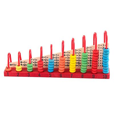 #ad Add Subtract Abacus Wooden Abacus Counting Toy Early Learning Math Teaching Tool $16.52