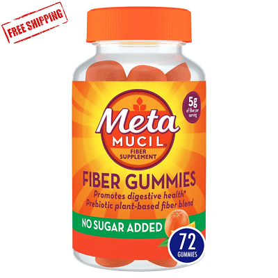 Metamucil Daily Fiber Supplement Fiber Gummies for Digestive Health 72 Ct $14.63