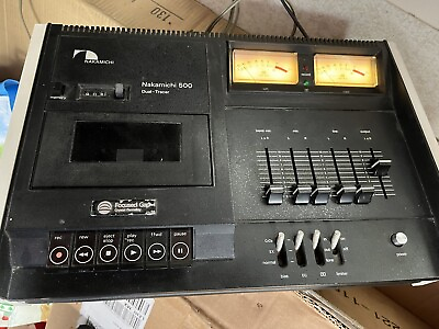 #ad Nakamichi 500 Dual Tracer Cassette Deck Player Nice Tested Working $260.00