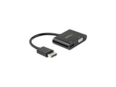 StarTech.com DisplayPort to HDMI VGA Adapter 4K 60Hz Multiport Video Convert $32.18