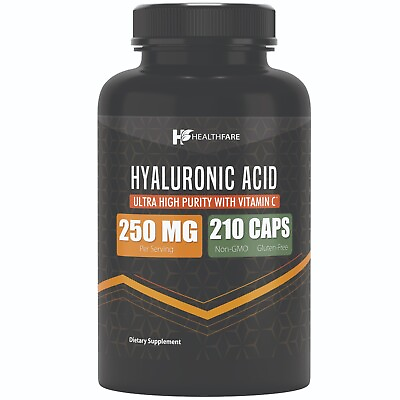#ad Hyaluronic Acid 250mg 210 Capsules 25mg of Vitamin C For Joint and Skin Health $19.99
