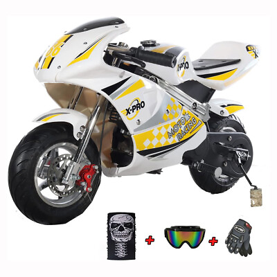 #ad X PRO 40cc Pocket Bike Gas Powered 4 Stroke Kids Mini Bike Off Road Motorcycle $259.99