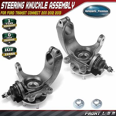 #ad 2x Front Steering Knuckle amp; Wheel Hub Bearing Assembly for Ford Transit Connect $170.99