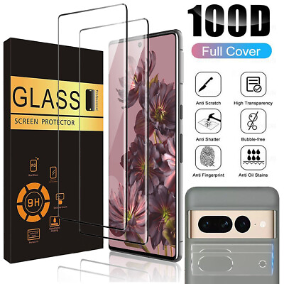 #ad For Google Pixel 7 Pro 6A 7a Premium Tempered Glass Full Screen Protector Camera $9.99