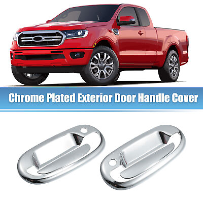 #ad Car Exterior Door Handle Covers for Ford F150 Pickup 2DR 1997 2003 Silver Tone $15.99