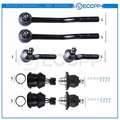 8pcs Suspension Ball Joints Tie Rod Ends For 1995 1996 1997 Nissan Pickup 2WD $55.95