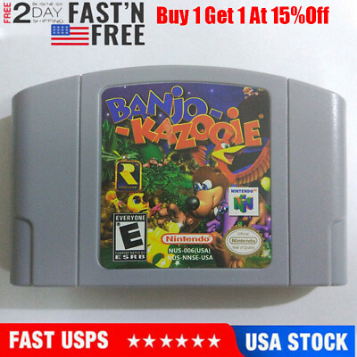 #ad #ad For Nintendo 64 N64 Game Card Cartridge Console Banjo Kazooie US Version $17.89