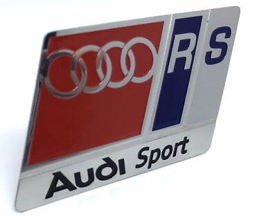 #ad Badge Emblem Audi Sport RS Stainless Steel $45.00