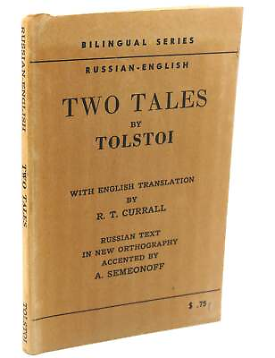Tolstoi TWO TALES : Russian and English 1st Edition Thus 1st Printing $114.95
